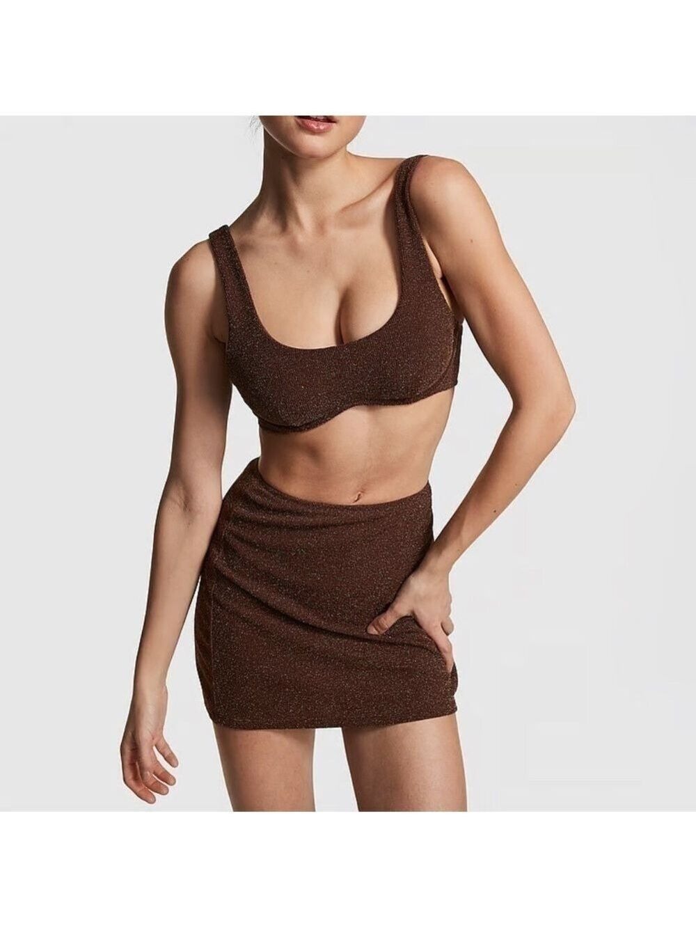 Victoria's Secret PINK Cover Up Mini Skirt in Black